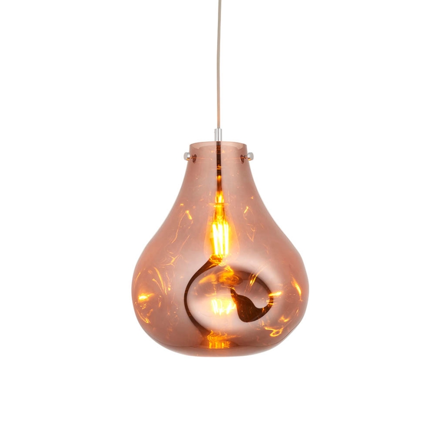 Endon 99790 - Suspension sur câble EUROPA 1xE27/10W/230V marron fumé
