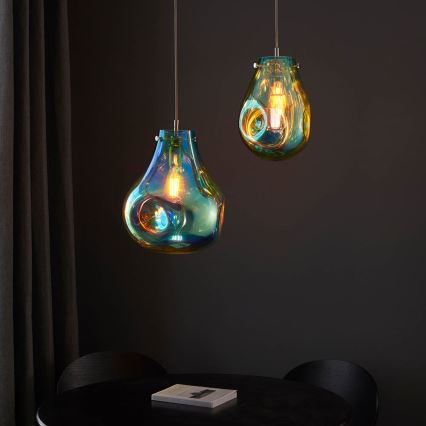 Endon 99791 - Suspension filaire EUROPA 1xE27/10W/230V bleu
