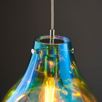 Endon 99791 - Suspension filaire EUROPA 1xE27/10W/230V bleu