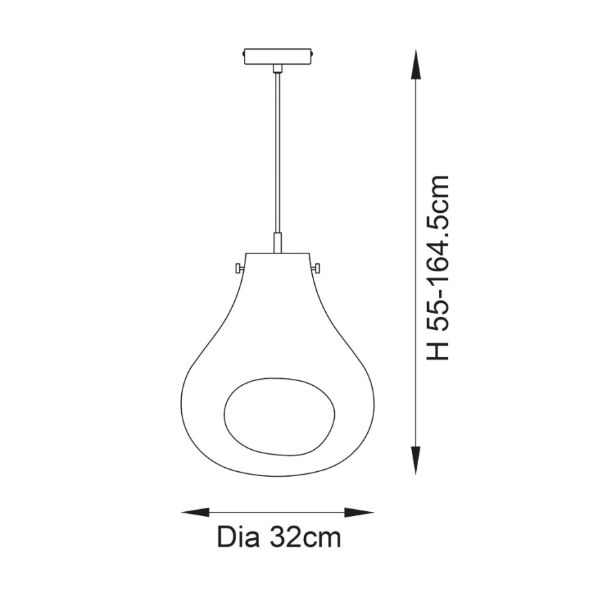 Endon 99791 - Suspension filaire EUROPA 1xE27/10W/230V bleu