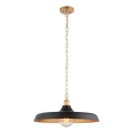 Endon 99998 - Lustre à chaîne SABIAN 1xE27/10W/230V noir/doré