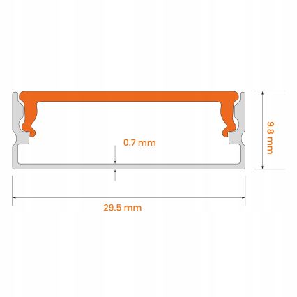 KIT 1x ruban LED MYLIVING LIGHTSTRIP LED/22W/230V 5 m + 5x profil encastrable 1 m argent/blanc