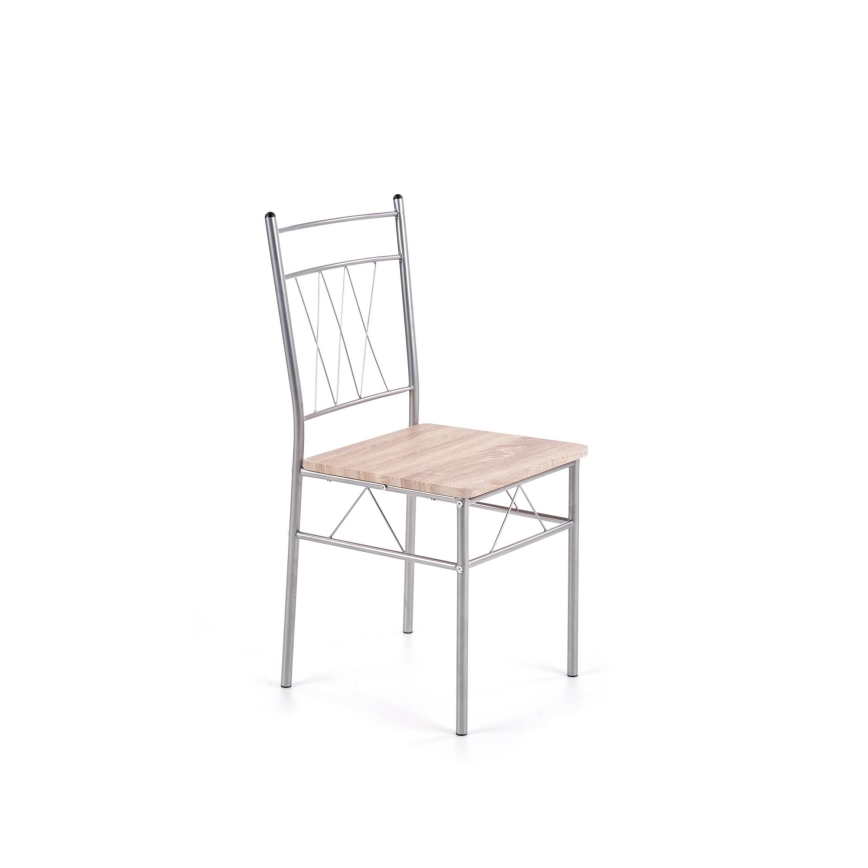 Ensemble balcon LANCE 82x50 cm métal/chêne Sonoma