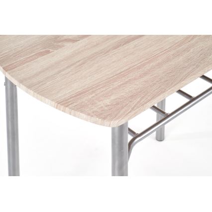 Ensemble balcon LANCE 82x50 cm métal/chêne Sonoma