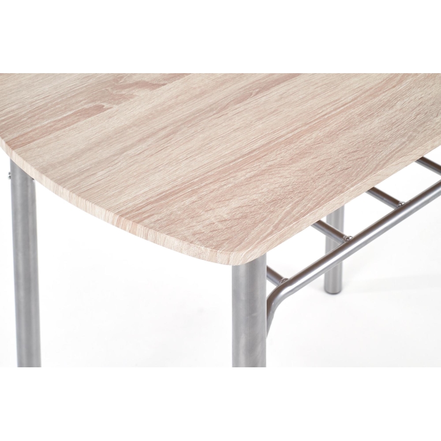 Ensemble balcon LANCE 82x50 cm métal/chêne Sonoma