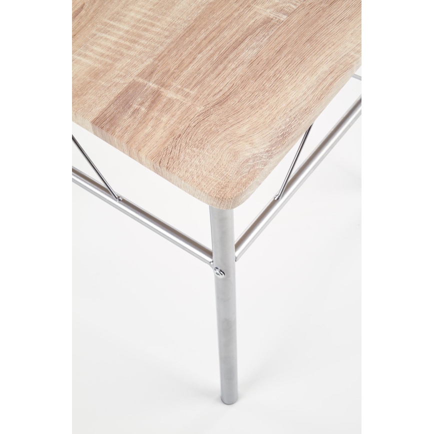 Ensemble balcon LANCE 82x50 cm métal/chêne Sonoma