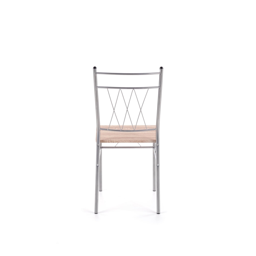 Ensemble balcon LANCE 82x50 cm métal/chêne Sonoma
