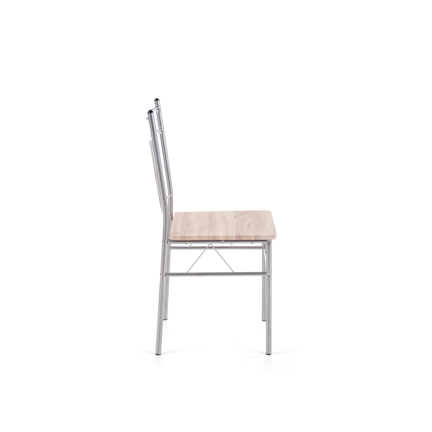Ensemble balcon LANCE 82x50 cm métal/chêne Sonoma