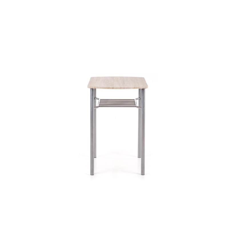 Ensemble balcon LANCE 82x50 cm métal/chêne Sonoma