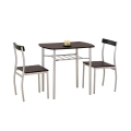 Ensemble balcon LANCE 82x50 cm métal/wengé