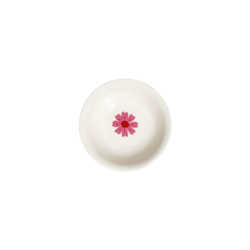 Ensemble de 24 pièces, blanc/rouge/vert, en porcelaine
