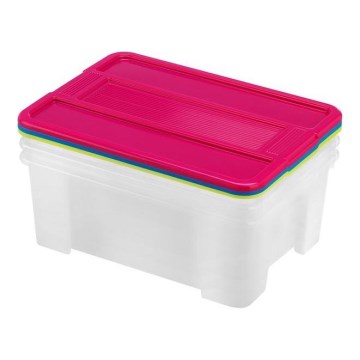 ENSEMBLE DE 3 boîtes de rangement TEX BOX 10 l