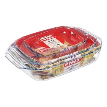 Ensemble de 3 plats à four PYREX (1,4 l / 3 l / 4 l)