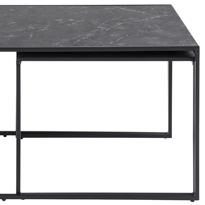 Ensemble de 3 tables basses ALMA anthracite
