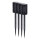 Ensemble de 4 lampes solaires LED DECOR, 1,2 V, 150 mAh, 3000 K (blanc chaud), 39 cm, IP44, noir