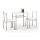 Ensemble de balcon LANCE métal/blanc
