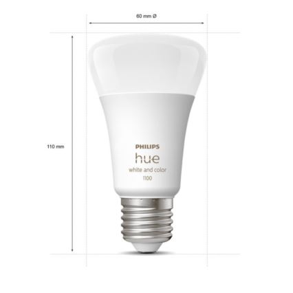 Ensemble de base Philips Hue WHITE AND COLOR AMBIANCE 2xE27/9W/230V 2000-6500K + appareil d