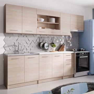Ensemble de cuisine MARISA 260 cm, chêne Sonoma