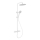 Ensemble de douche avec mitigeur thermostatique DRAGOR, blanc mat