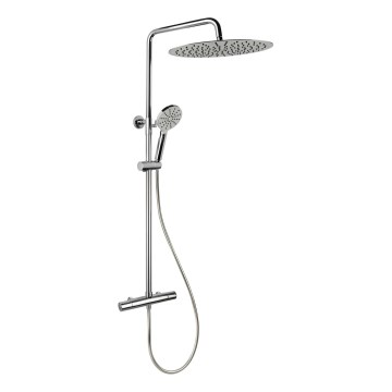Ensemble de douche avec mitigeur thermostatique DRAGOR, chrome brillant