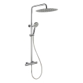 Ensemble de douche avec mitigeur thermostatique DRAGOR chrome brillant