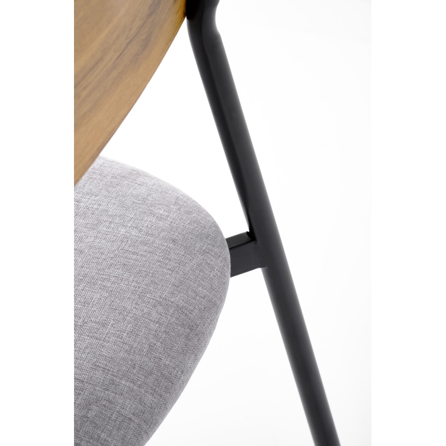 Ensemble de repas NANDO 84x54 cm gris/marron/noir