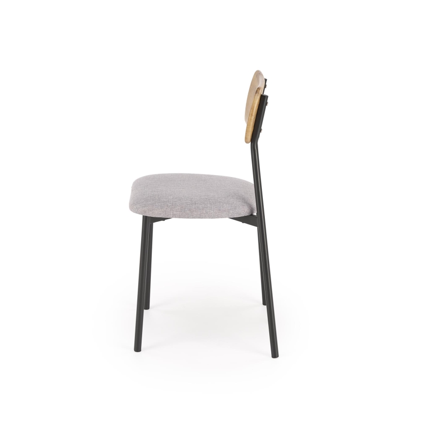 Ensemble de repas NANDO 84x54 cm gris/marron/noir