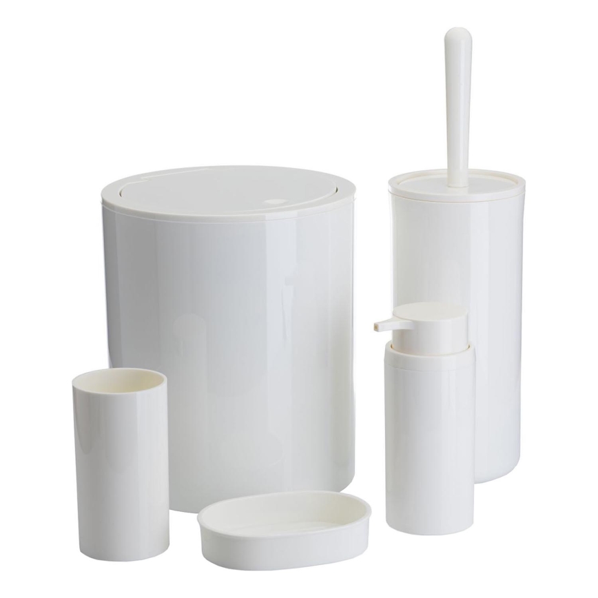 Ensemble de salle de bain CARMEN 5 pce blanc
