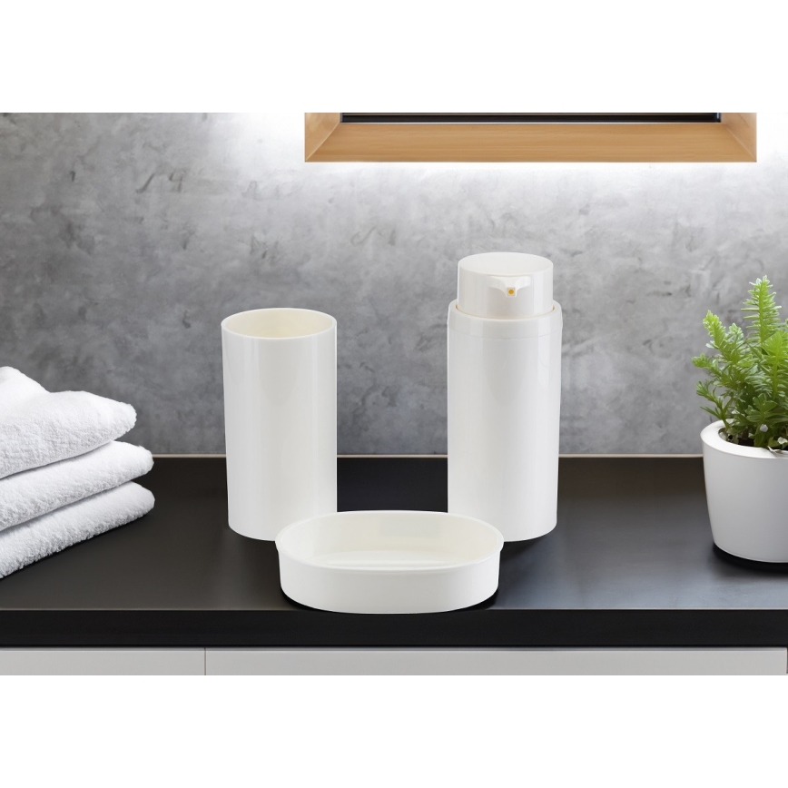 Ensemble de salle de bain CARMEN 5 pce blanc