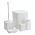 Ensemble de salle de bain CRYSTAL 5 pce blanc