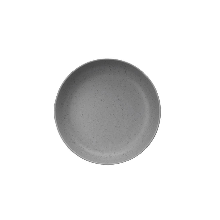 Ensemble de vaisselle 12 pièces gris en porcelaine