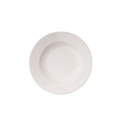 Ensemble de vaisselle 18 pièces blanc/argenté/porcelaine