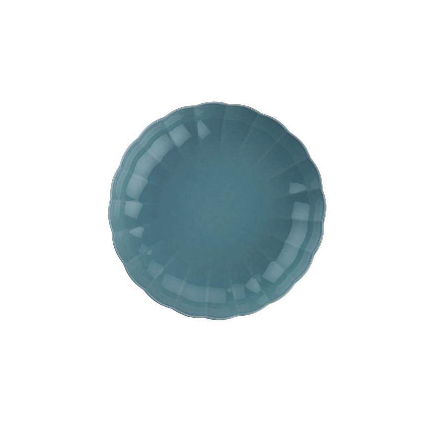 Ensemble de vaisselle 18 pièces en porcelaine, coloris bleu