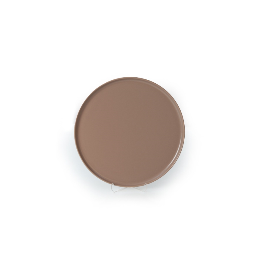 Ensemble de vaisselle 18 pièces marron/céramique
