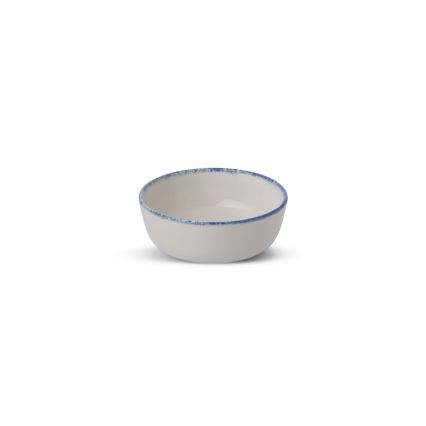 Ensemble de vaisselle 24 pièces blanc/bleu/porcelaine
