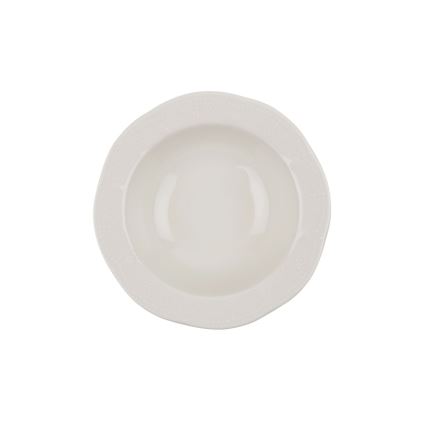 Ensemble de vaisselle 24 pièces crème/porcelaine