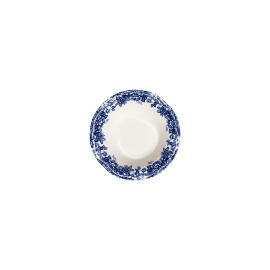 Ensemble de vaisselle 24 pièces en porcelaine, blanc/bleu