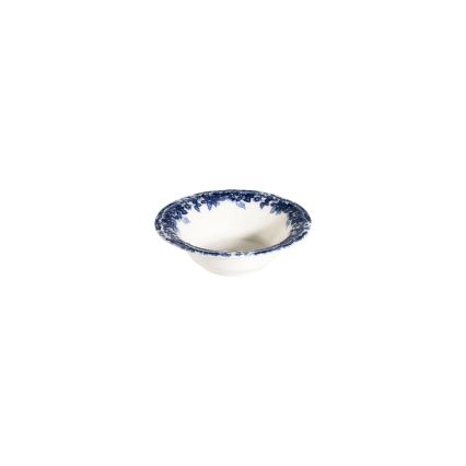 Ensemble de vaisselle 24 pièces en porcelaine, blanc/bleu