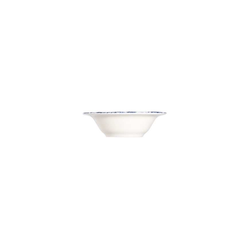 Ensemble de vaisselle 24 pièces en porcelaine, blanc/bleu