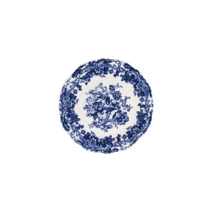 Ensemble de vaisselle 24 pièces en porcelaine, blanc/bleu