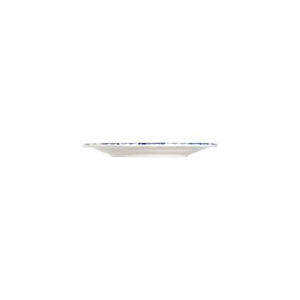 Ensemble de vaisselle 24 pièces en porcelaine, blanc/bleu