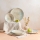 Ensemble de vaisselle 24 pièces en porcelaine, bleu et beige