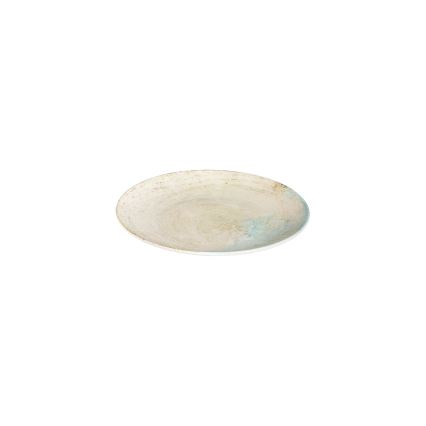 Ensemble de vaisselle 24 pièces en porcelaine, bleu et beige