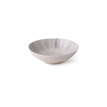 Ensemble de vaisselle 24 pièces en porcelaine, gris