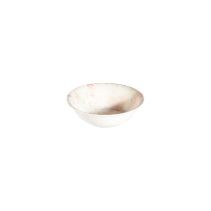 Ensemble de vaisselle 24 pièces, rose/beige, en porcelaine