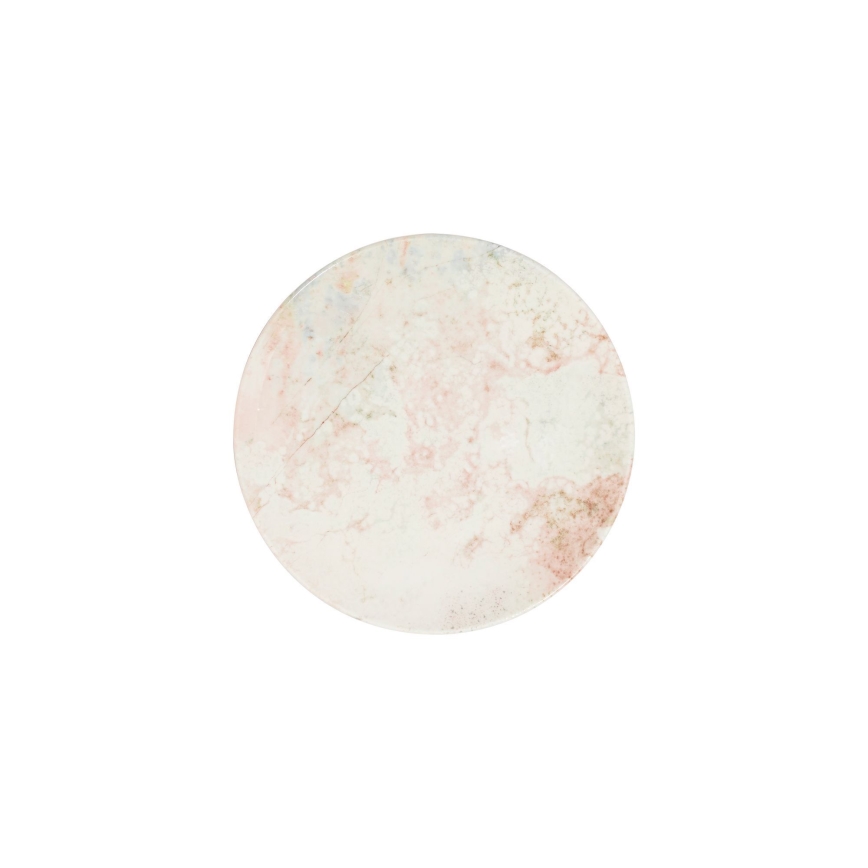 Ensemble de vaisselle 24 pièces, rose/beige, en porcelaine