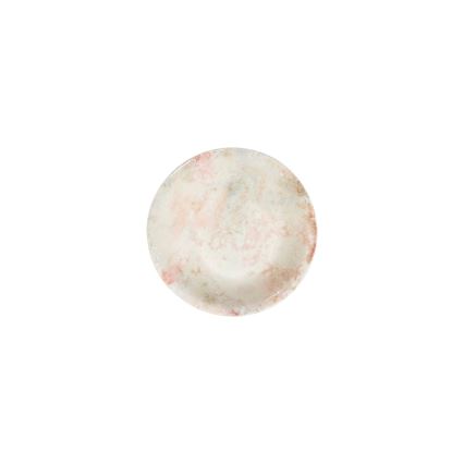 Ensemble de vaisselle 24 pièces, rose/beige, en porcelaine