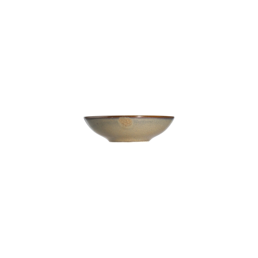 Ensemble de vaisselle 27 pièces en porcelaine, blanc/marron