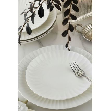 Ensemble de vaisselle 52 pièces blanc/porcelaine