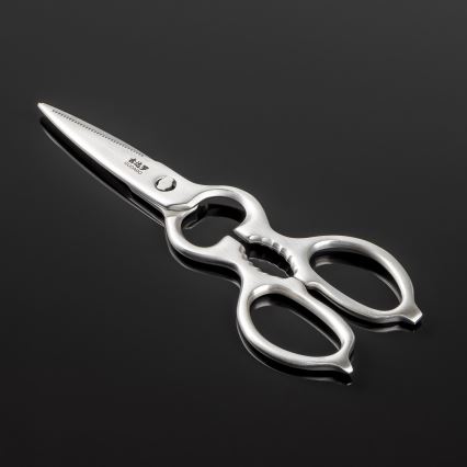 Gudaro - Lot de 5 couteaux de cuisine damassés HIKARI + support pour couteaux et ciseaux à volaille